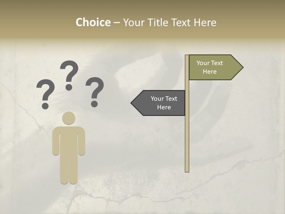 Stone Hand In Meditation Position PowerPoint Template