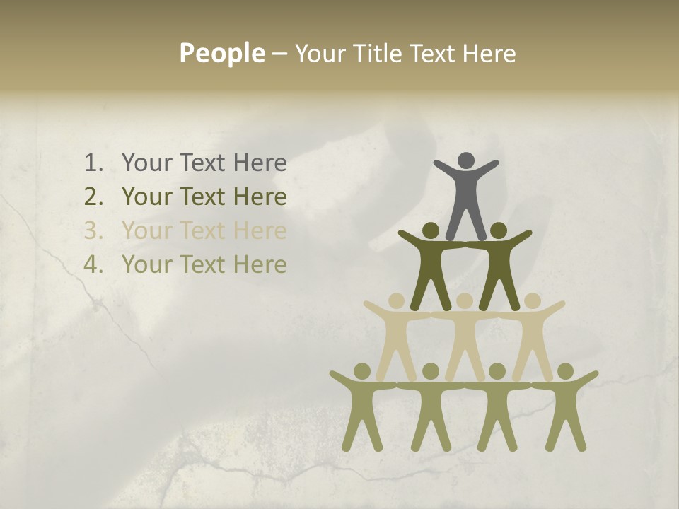 Stone Hand In Meditation Position PowerPoint Template