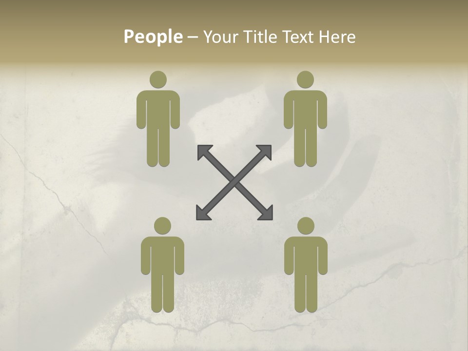 Stone Hand In Meditation Position PowerPoint Template