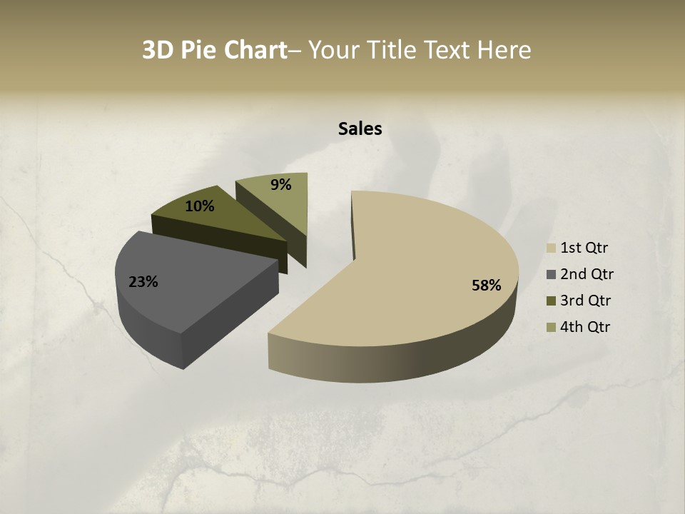 Stone Hand In Meditation Position PowerPoint Template