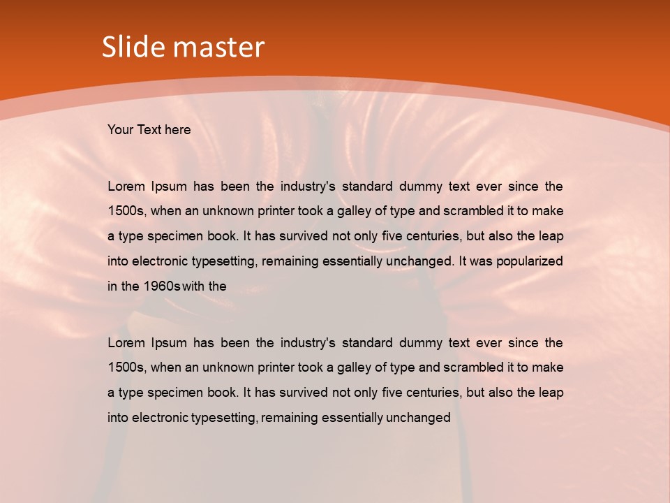 Boxer Girl PowerPoint Template