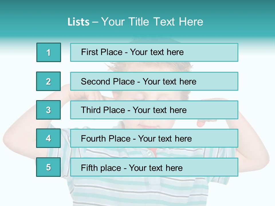 "Not Listening" Boy PowerPoint Template