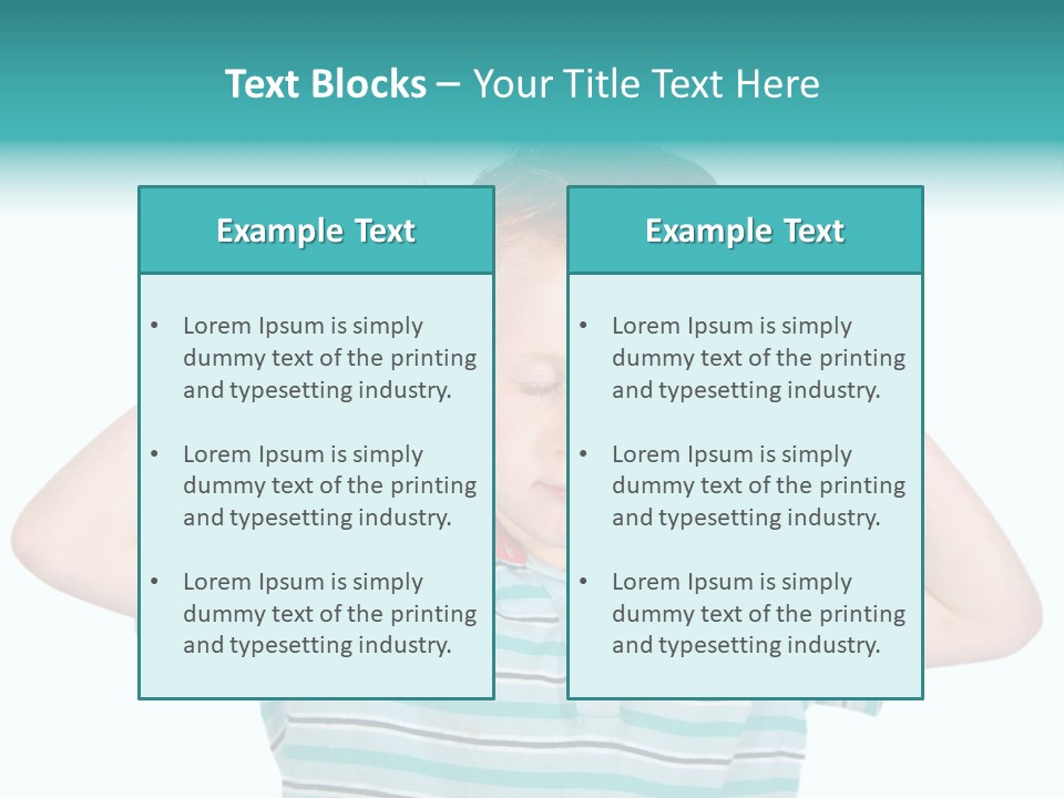"Not Listening" Boy PowerPoint Template
