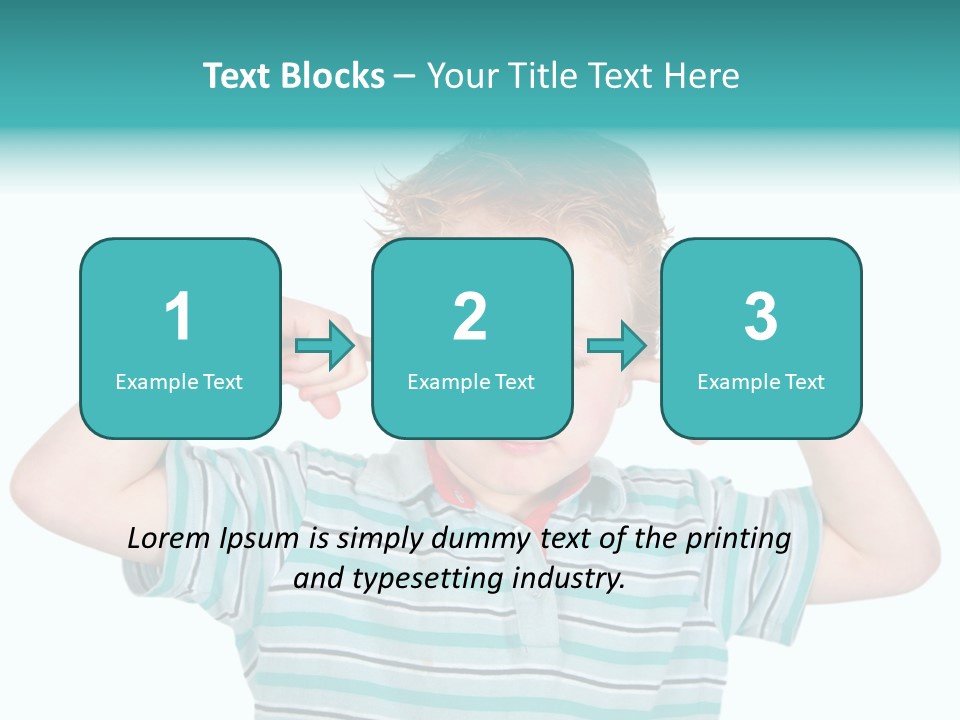 "Not Listening" Boy PowerPoint Template