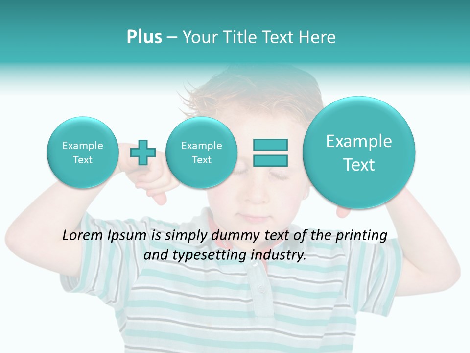 "Not Listening" Boy PowerPoint Template