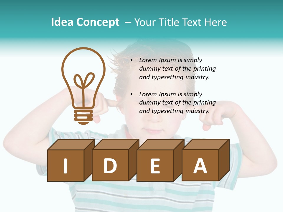 "Not Listening" Boy PowerPoint Template