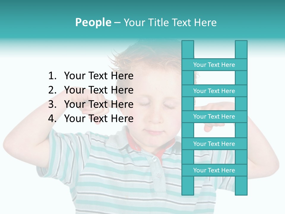 "Not Listening" Boy PowerPoint Template