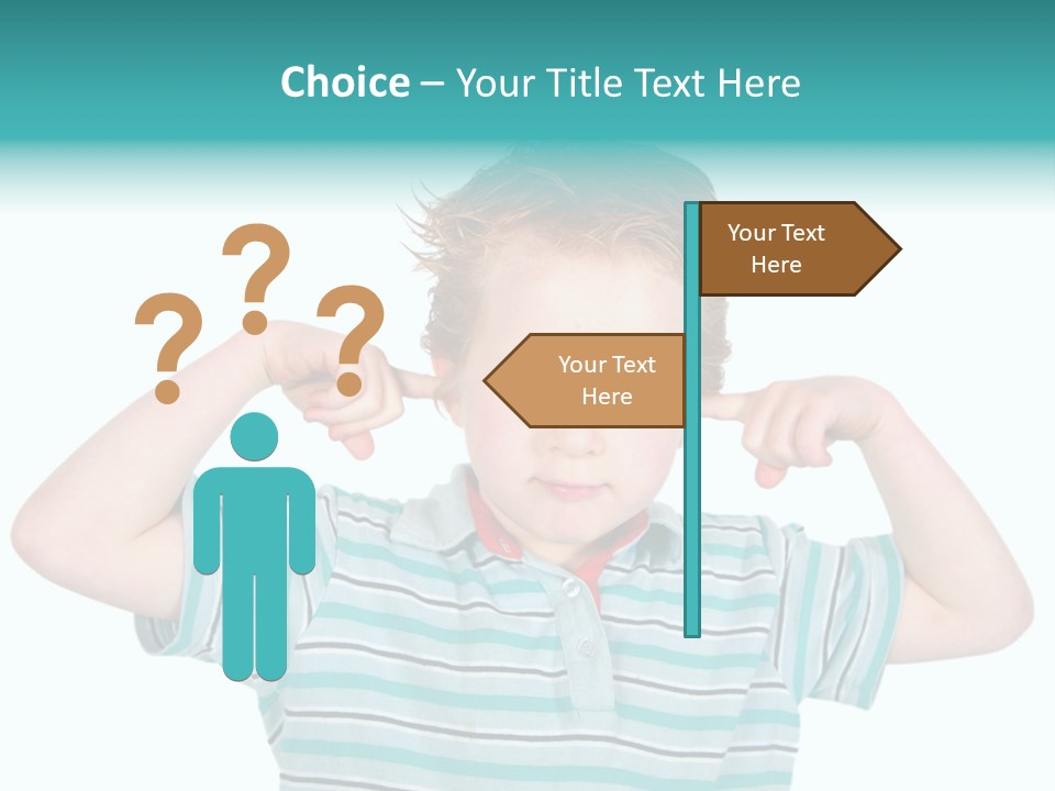 "Not Listening" Boy PowerPoint Template