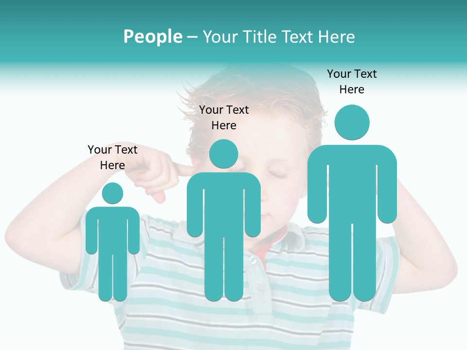 "Not Listening" Boy PowerPoint Template