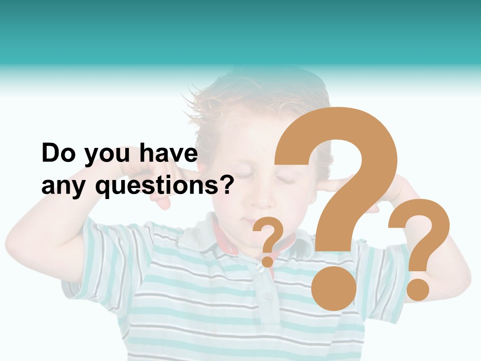 "Not Listening" Boy PowerPoint Template