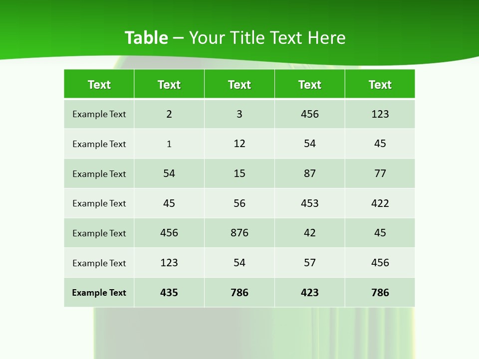 Bottle O Green Color With Mineral Water Isolated On White Background PowerPoint Template