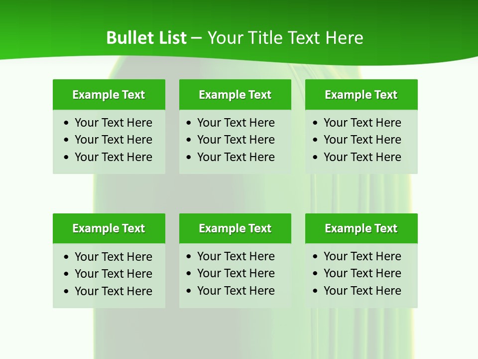 Bottle O Green Color With Mineral Water Isolated On White Background PowerPoint Template