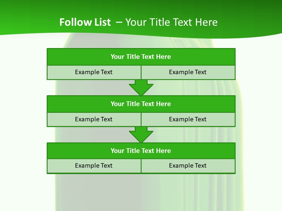 Bottle O Green Color With Mineral Water Isolated On White Background PowerPoint Template