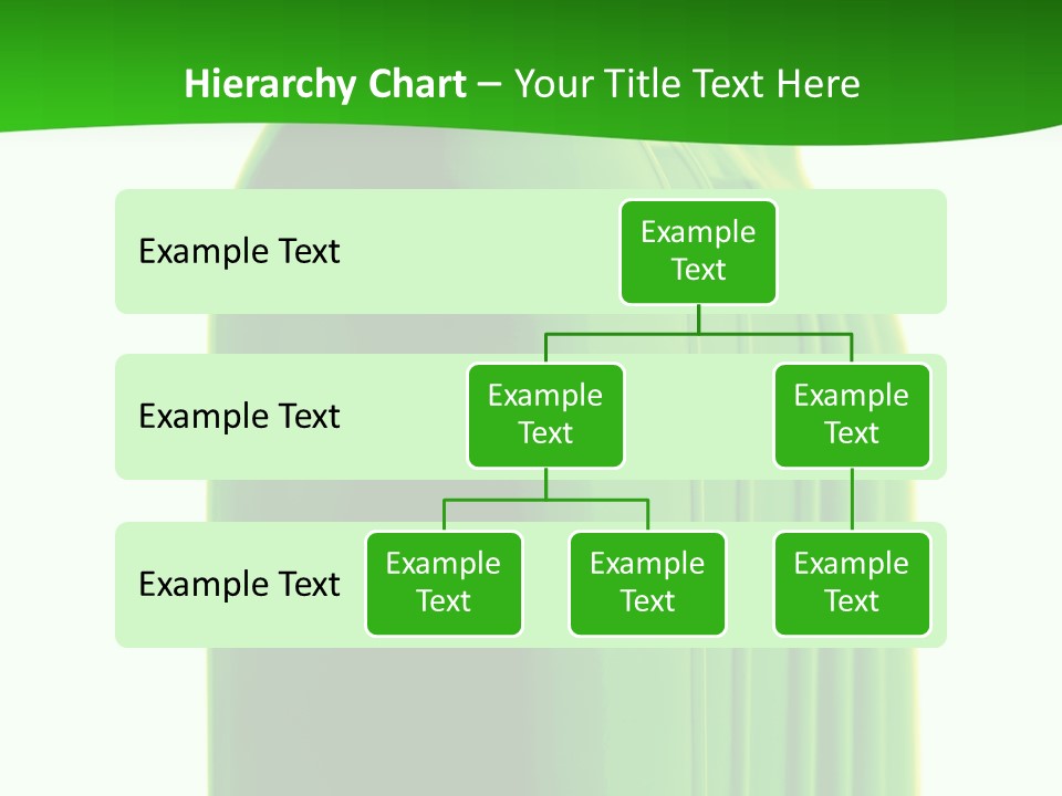 Bottle O Green Color With Mineral Water Isolated On White Background PowerPoint Template