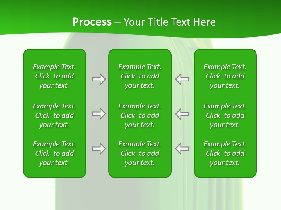 Bottle O Green Color With Mineral Water Isolated On White Background PowerPoint Template