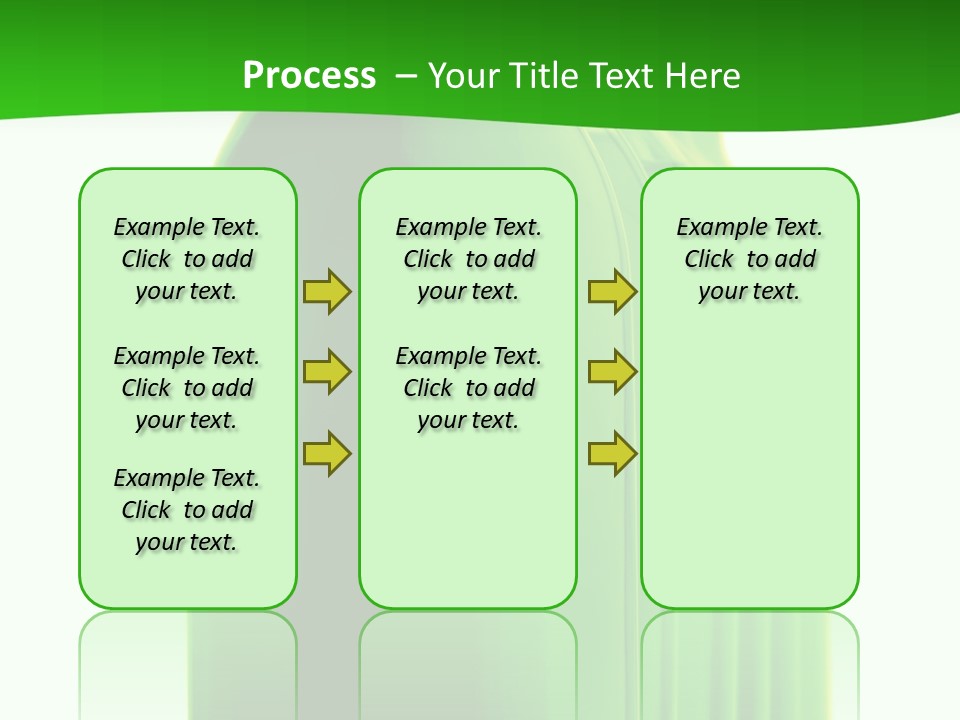 Bottle O Green Color With Mineral Water Isolated On White Background PowerPoint Template