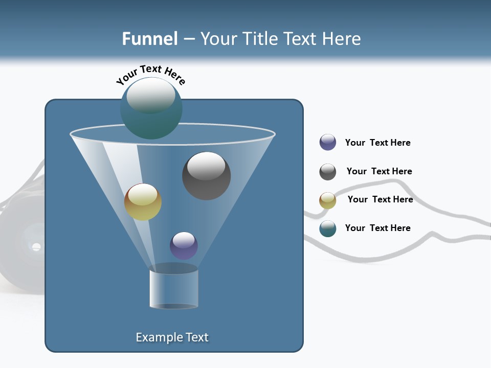 A Pair Of Binoculars Lying Flat On A White Background. PowerPoint Template
