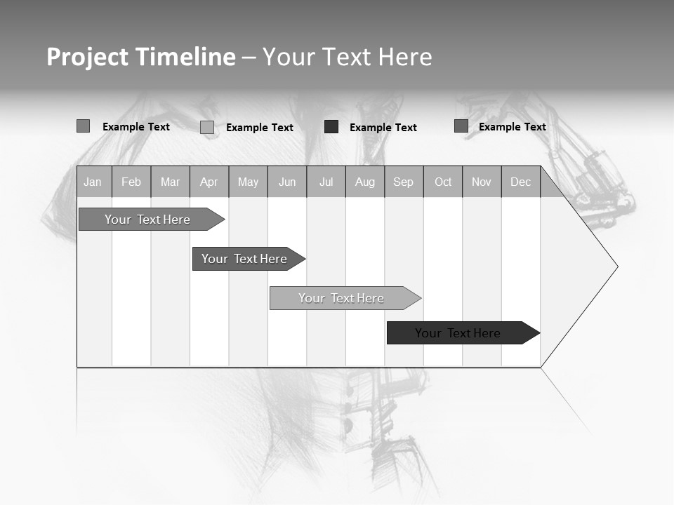 Pencil's Sketch Of The Cyborg PowerPoint Template
