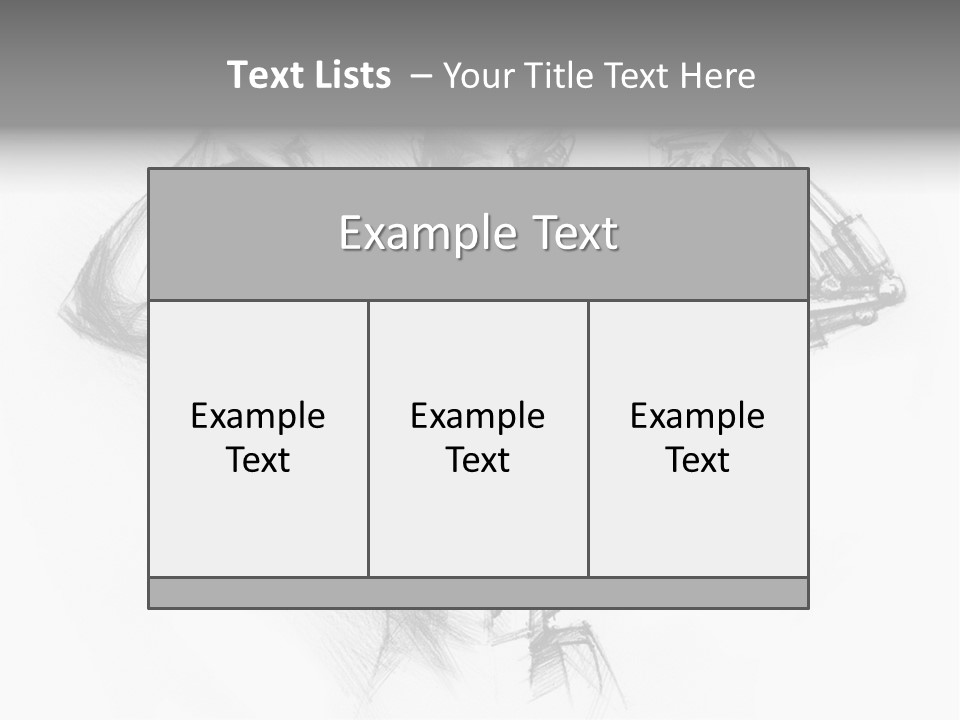 Pencil's Sketch Of The Cyborg PowerPoint Template