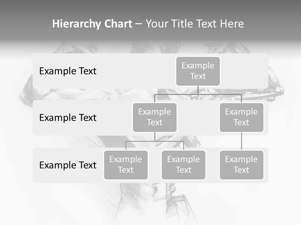 Pencil's Sketch Of The Cyborg PowerPoint Template
