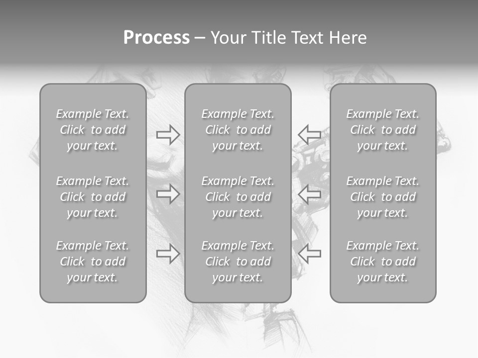 Pencil's Sketch Of The Cyborg PowerPoint Template