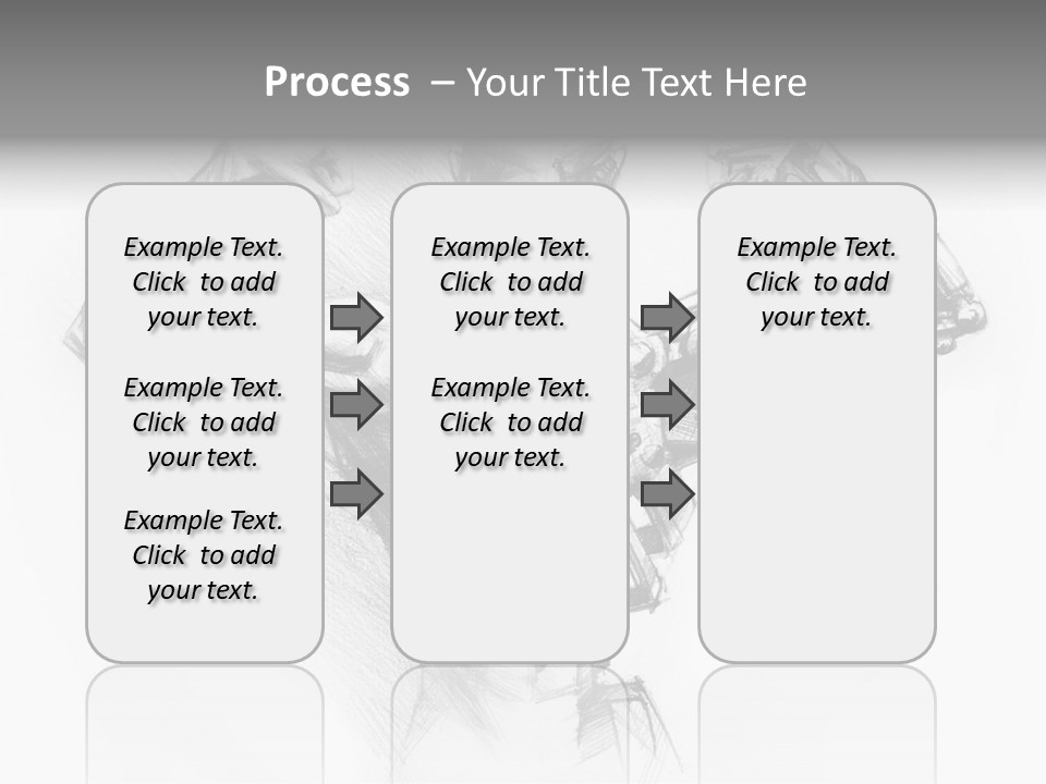 Pencil's Sketch Of The Cyborg PowerPoint Template