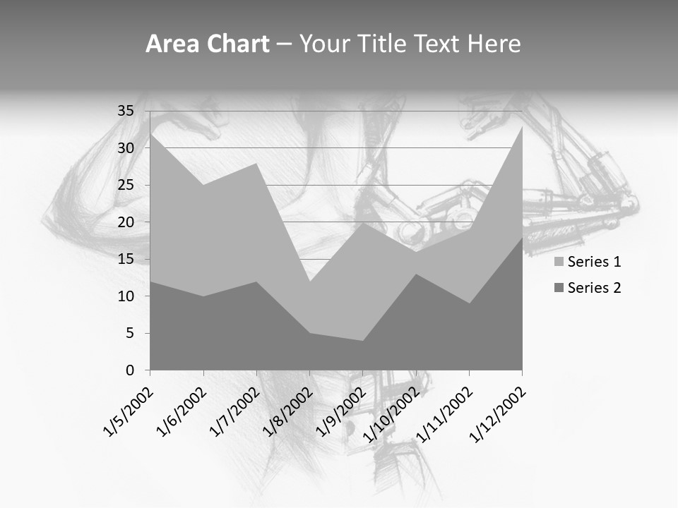 Pencil's Sketch Of The Cyborg PowerPoint Template