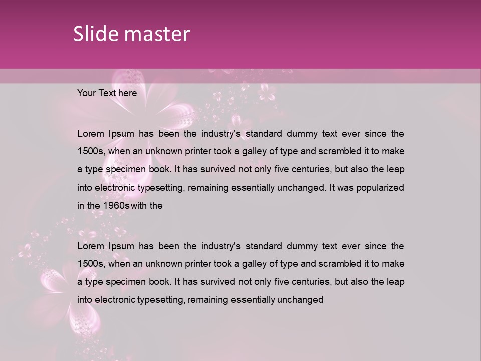 Dreamlike Flowers PowerPoint Template