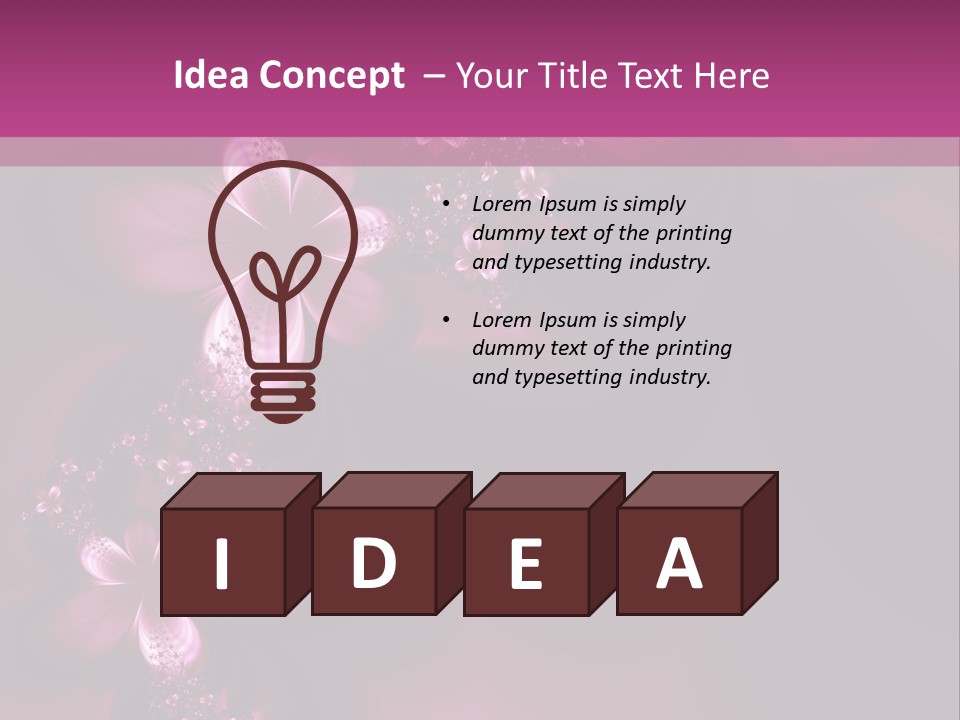 Dreamlike Flowers PowerPoint Template