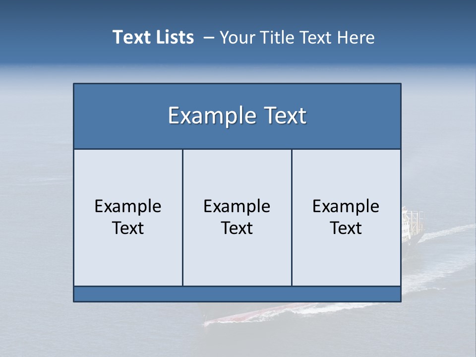 Ship With Containers Aerial View In San Francisco PowerPoint Template