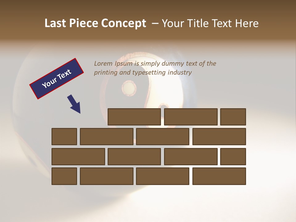 Old Yin Yang Ball PowerPoint Template