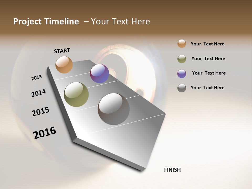 Old Yin Yang Ball PowerPoint Template