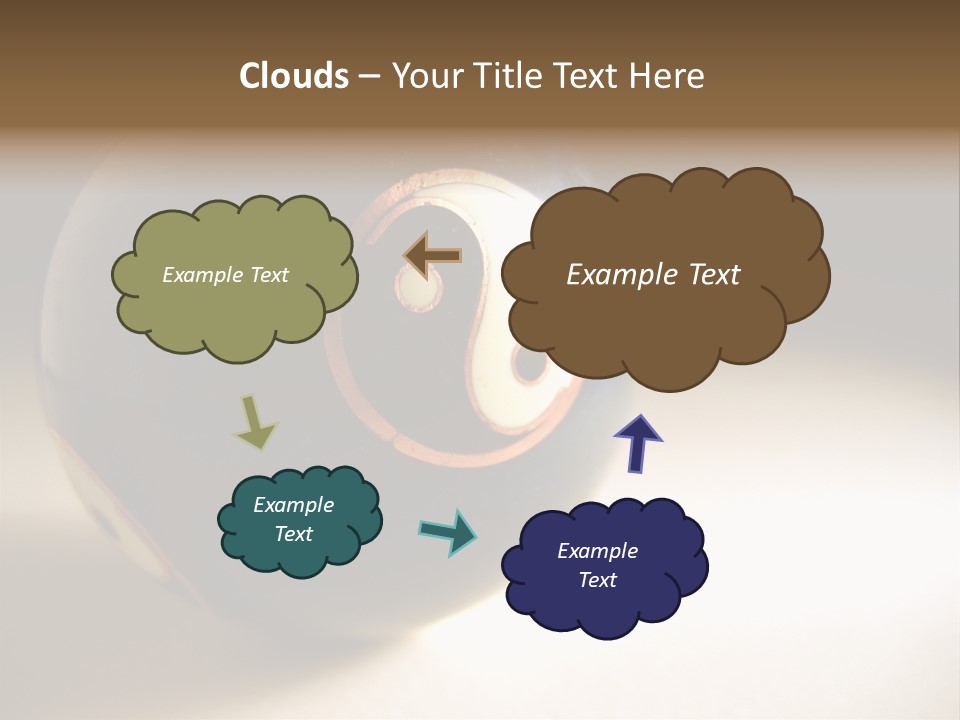 Old Yin Yang Ball PowerPoint Template