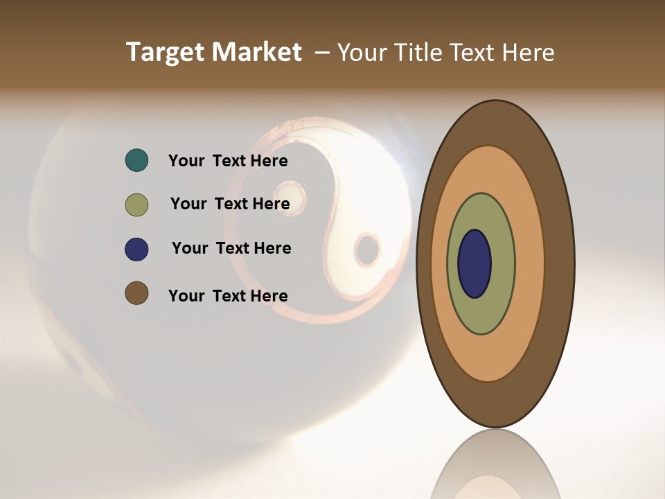 Old Yin Yang Ball PowerPoint Template