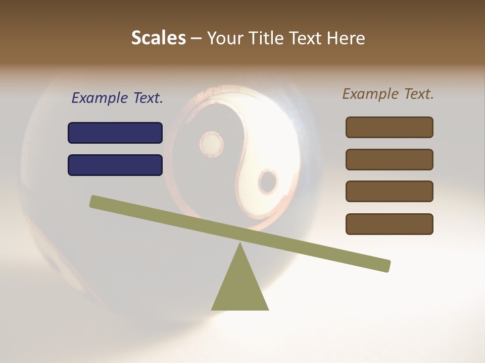 Old Yin Yang Ball PowerPoint Template