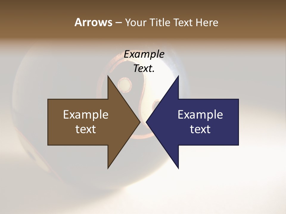 Old Yin Yang Ball PowerPoint Template