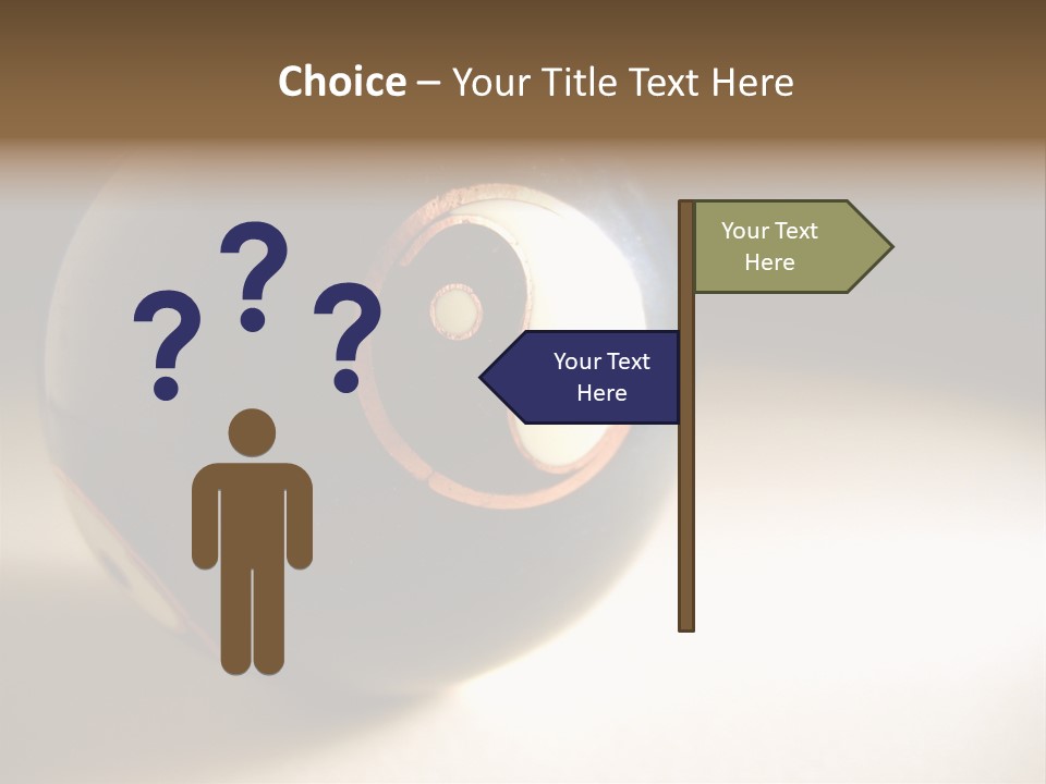 Old Yin Yang Ball PowerPoint Template