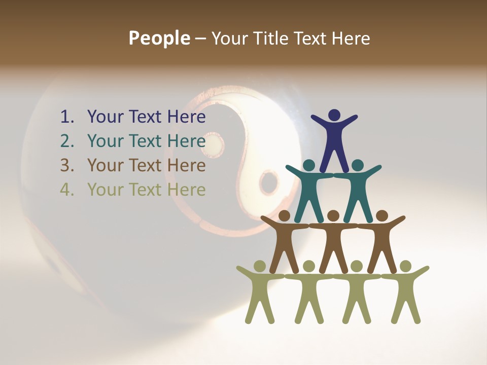 Old Yin Yang Ball PowerPoint Template