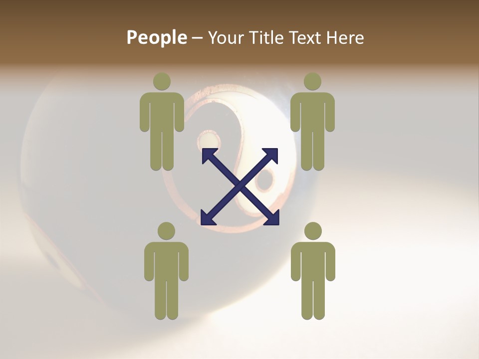 Old Yin Yang Ball PowerPoint Template