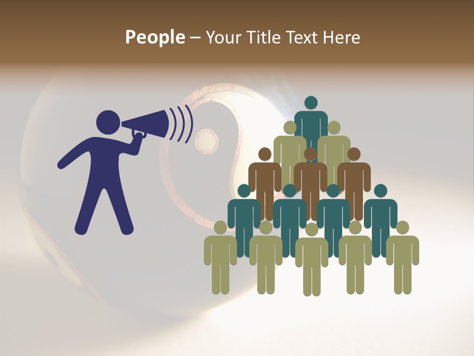 Old Yin Yang Ball PowerPoint Template