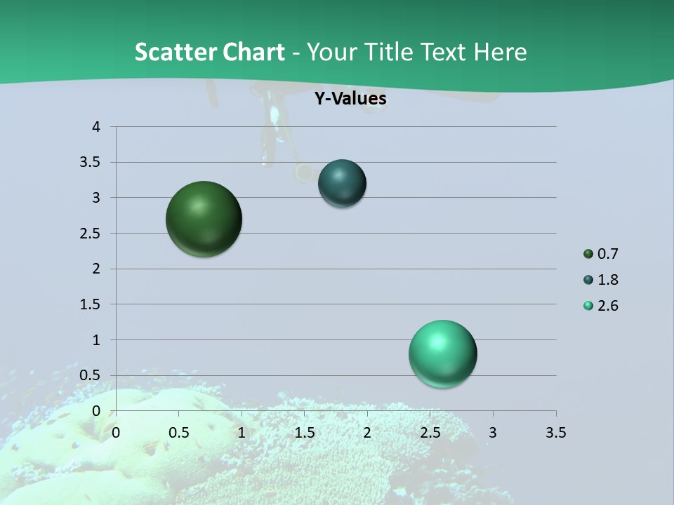 Diver In Deep And Sea Coral PowerPoint Template