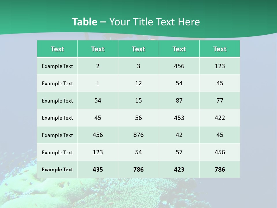 Diver In Deep And Sea Coral PowerPoint Template