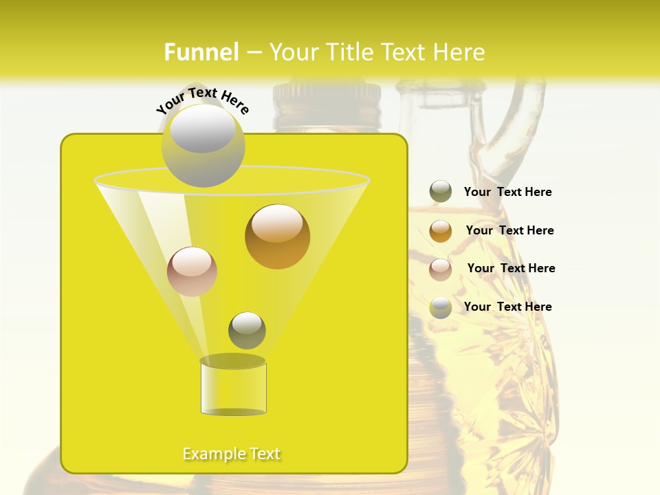 Three Olive Oil Bottles On Blue Background . PowerPoint Template