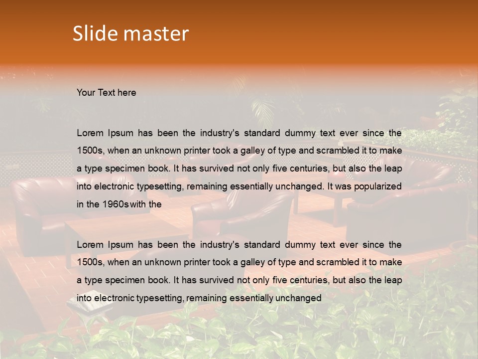 A Living Room Filled With Lots Of Furniture PowerPoint Template