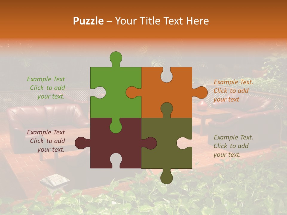 A Living Room Filled With Lots Of Furniture PowerPoint Template