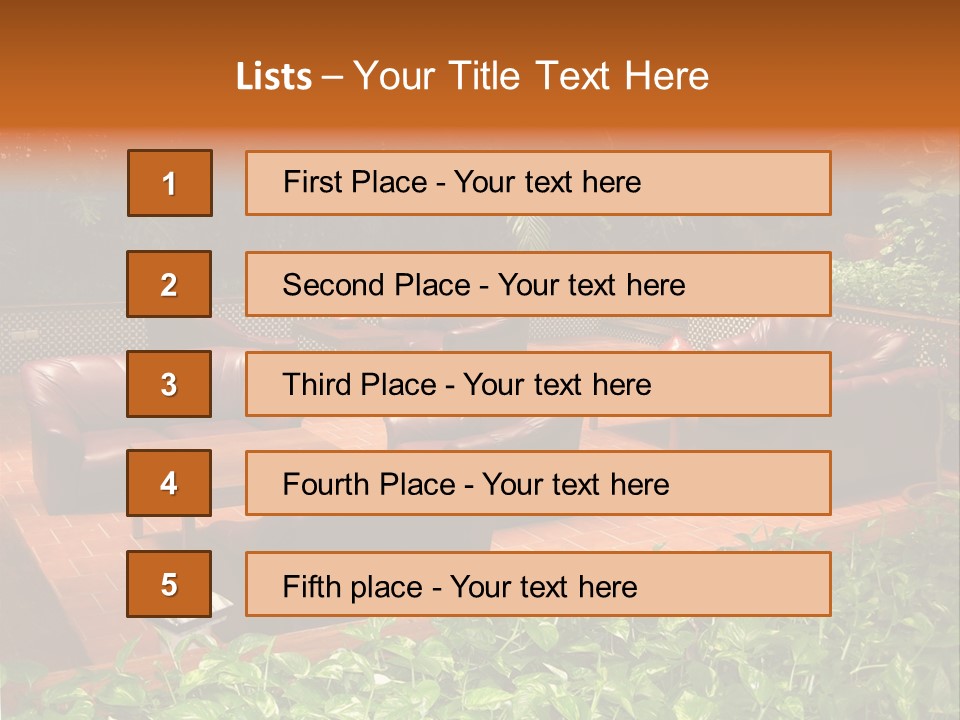 A Living Room Filled With Lots Of Furniture PowerPoint Template