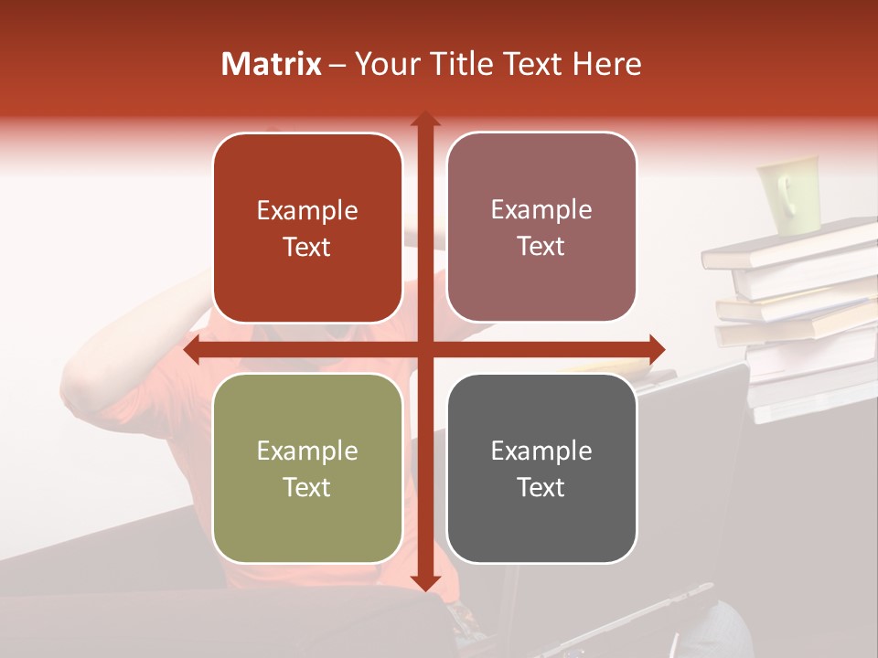 Attractive Woman Having Fatal Error On Her Laptop PowerPoint Template