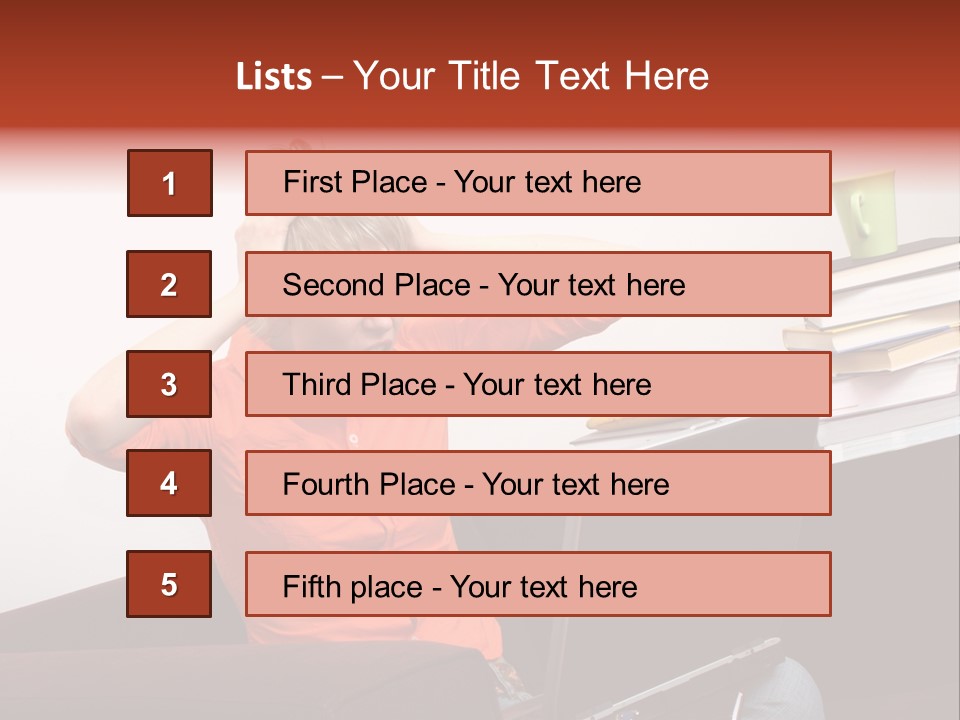 Attractive Woman Having Fatal Error On Her Laptop PowerPoint Template