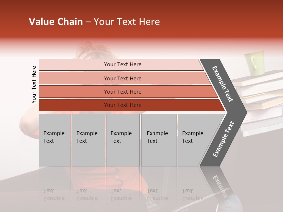Attractive Woman Having Fatal Error On Her Laptop PowerPoint Template
