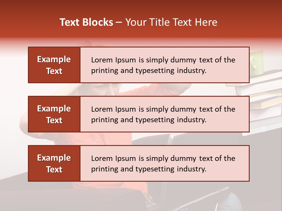 Attractive Woman Having Fatal Error On Her Laptop PowerPoint Template